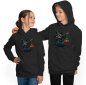 Preview: Halloween Hoodie mit Dab tanzendes Hexen Skelett i613